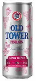 Old Tower Pink GinTONIC 4,9% TÁLCA: 0,25L*24db
